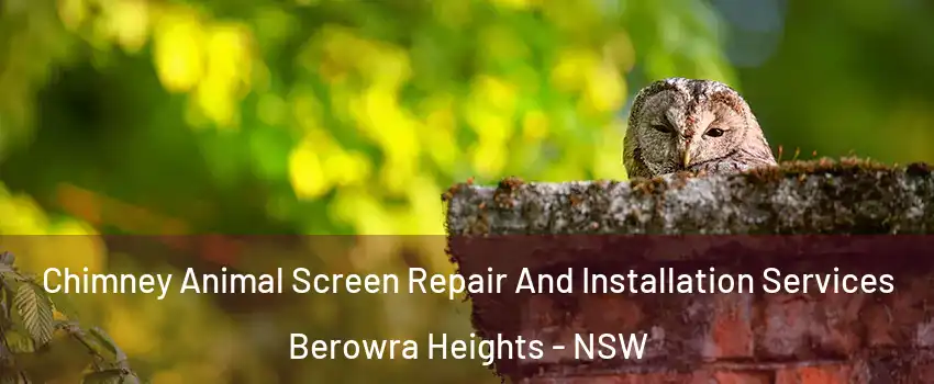 Chimney Animal Screen Repair And Installation Services Berowra Heights - NSW