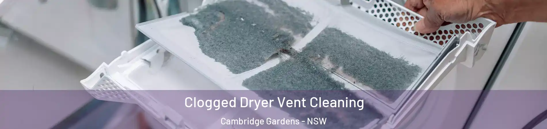 Clogged Dryer Vent Cleaning Cambridge Gardens - NSW