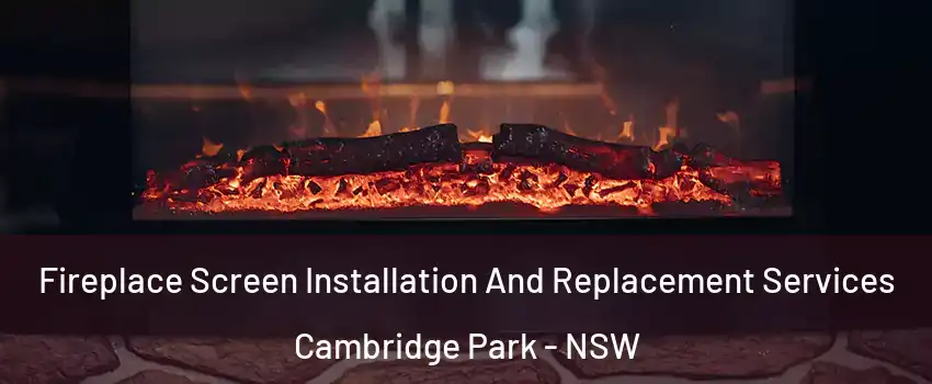 Fireplace Screen Installation And Replacement Services Cambridge Park - NSW