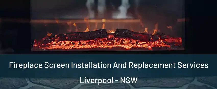 Fireplace Screen Installation And Replacement Services Liverpool - NSW