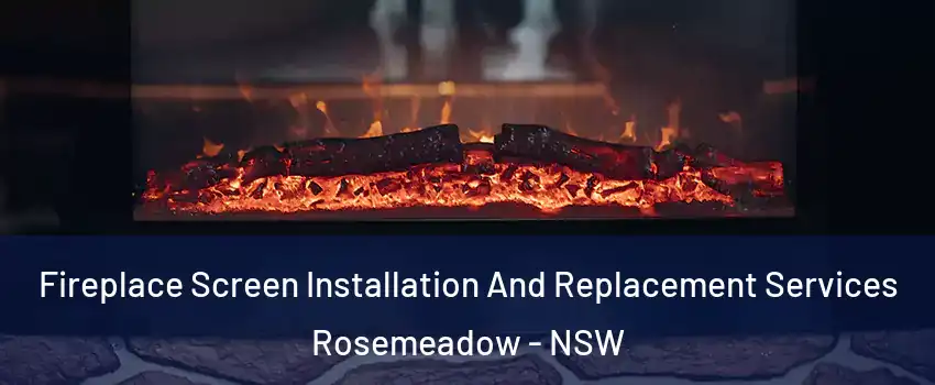 Fireplace Screen Installation And Replacement Services Rosemeadow - NSW