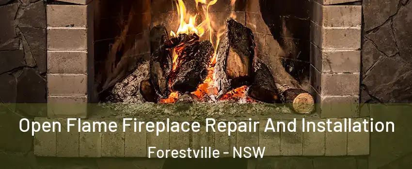 Open Flame Fireplace Repair And Installation Forestville - NSW